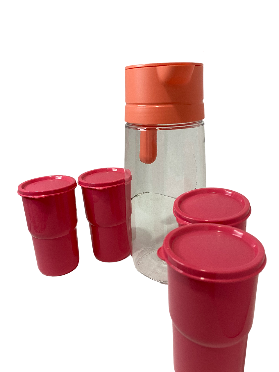 Jarra Crystal con 4 vasos Caribe