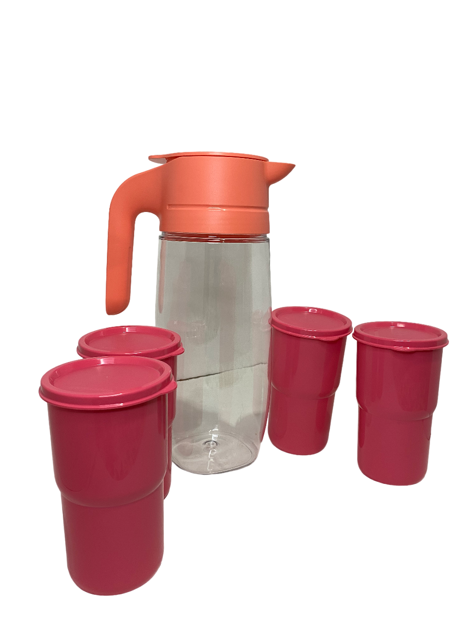 Jarra Crystal con 4 vasos Caribe