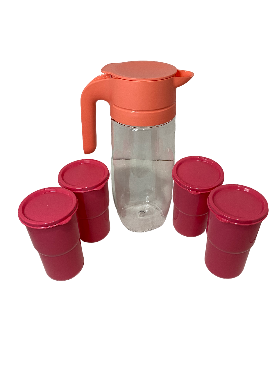 Jarra Crystal con 4 vasos Caribe