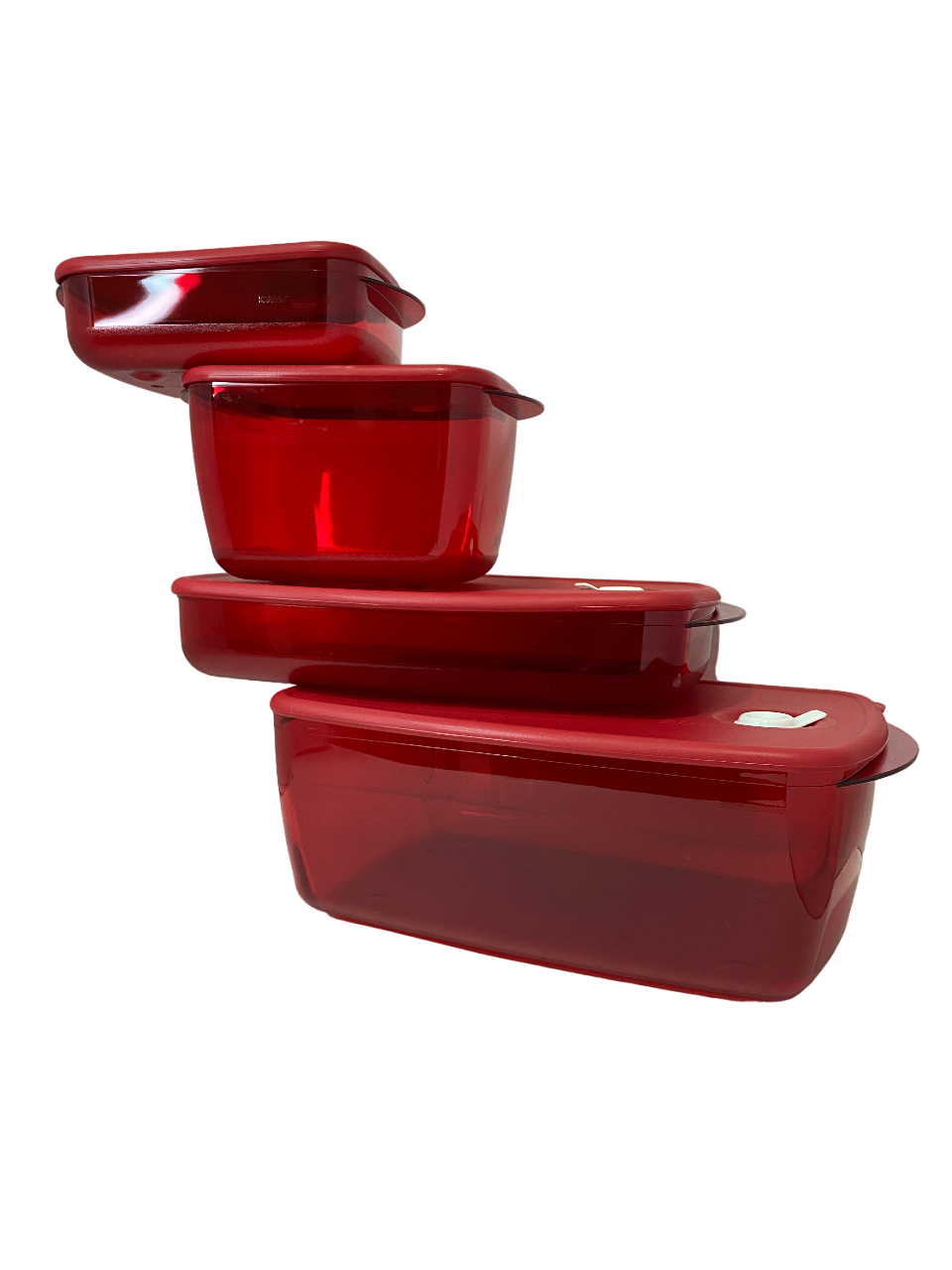 Paquete Crystalware Cuadrado y Rectangular (4 piezas)
