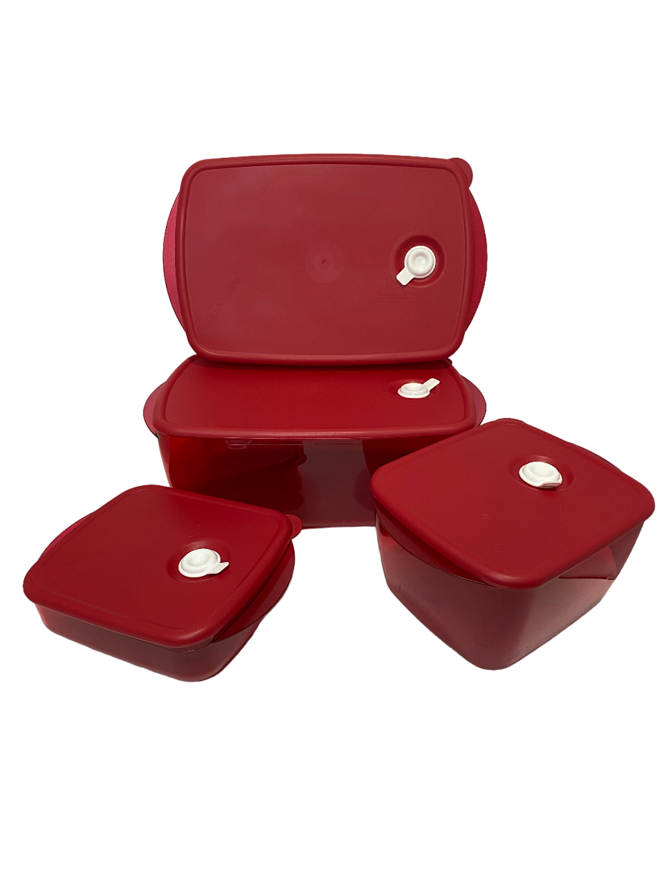 Paquete Crystalware Cuadrado y Rectangular (4 piezas)